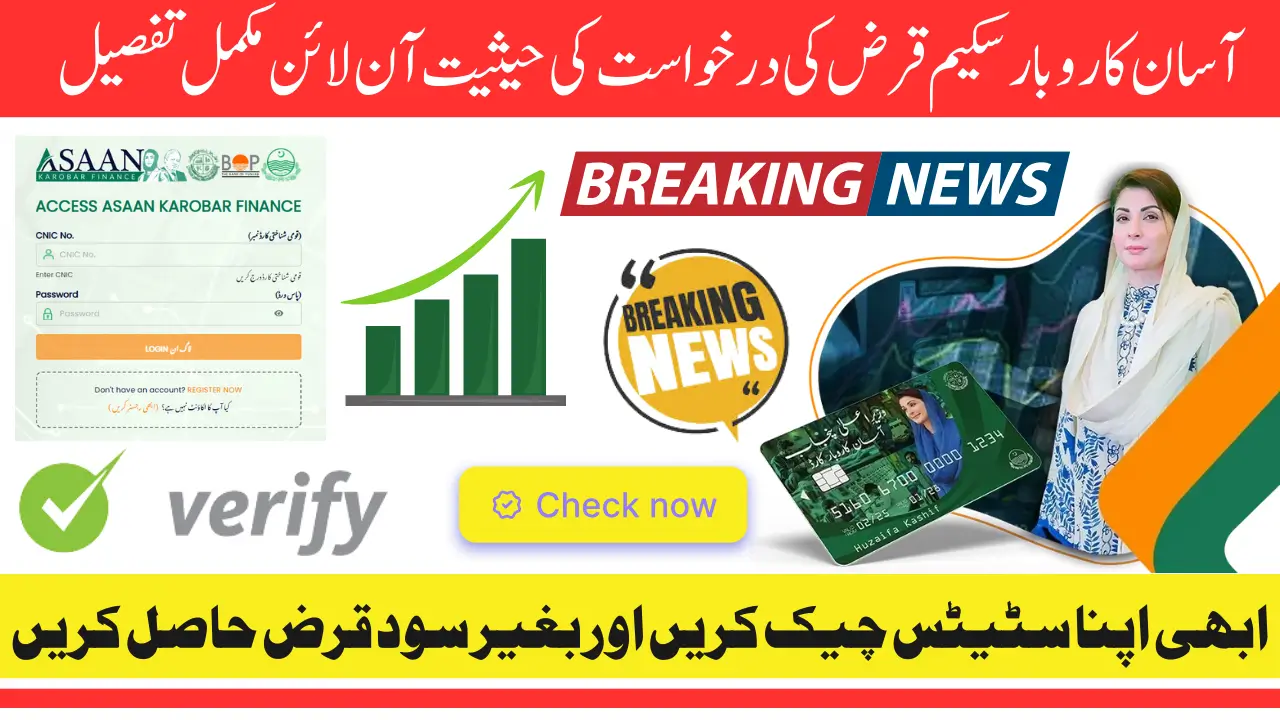 Asaan Karobar Scheme Loan Application Status In 2025 Through Online Complete Details